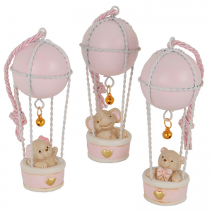 Bomboniere mongolfiere rosa baby